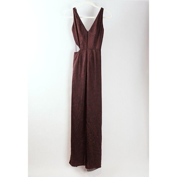 Nicholas Silvina Twist Wrap Cutout Snakeskin Gown 100% Silk - Size 0/XS - EUC - Picture 3 of 11